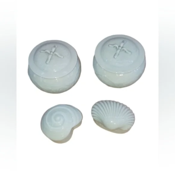 Chinese Celadon Jar Pot Lid Vessel Green Ware Flower Marked Set - Picture 7 of 7